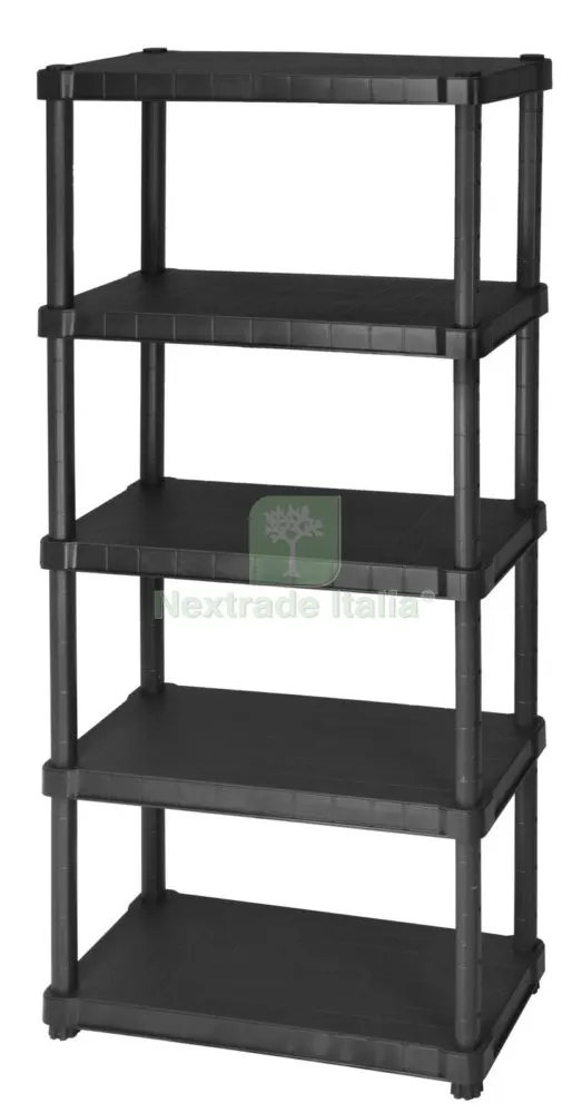 SCAFFALE RESINA 5 RIPIANI 80X40XH188 CM — Casalinghi e organizzazione — rif. FERX.19408