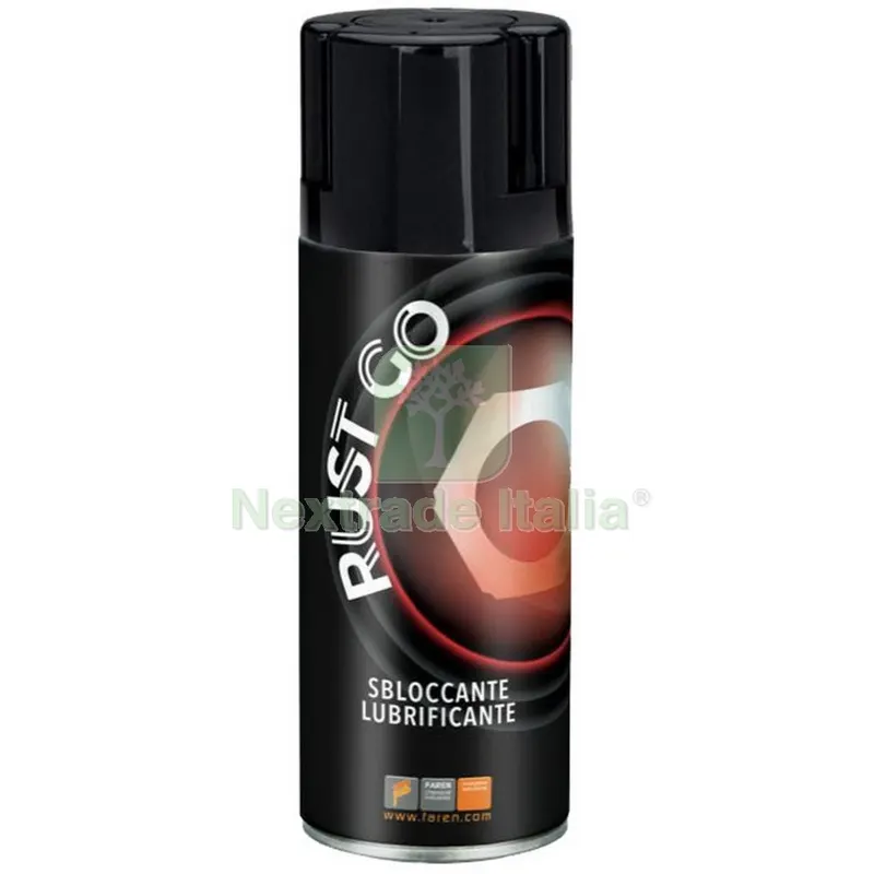 12PZ SBLOCCANTE/LUBRIFICANTE DROR.SPRAY ML.400 RUST GO — Lubrificanti e oli — rif. FERX.2024 12PZ SBLOCCANTE/LUBRIFICANTE DROR.SPRAY ML.400 RUST GO — Lubrificanti e oli — rif. FERX.2024