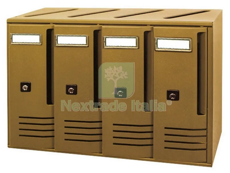 ALUBOX CASSETTA POSTALE A 4 POSTI BRONZO ART. C4 — Casalinghi e organizzazione — rif. FERX.21759 ALUBOX CASSETTA POSTALE A 4 POSTI BRONZO ART. C4 — Casalinghi e organizzazione — rif. FERX.21759