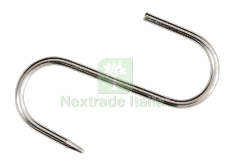 10PZ GANCIO INOX PER MACELLAI MM.100X4 — Casalinghi e organizzazione — rif. FERX.22720 10PZ GANCIO INOX PER MACELLAI MM.100X4 — Casalinghi e organizzazione — rif. FERX.22720