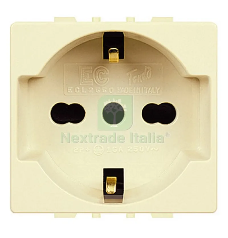 10PZ TONDO' ART. ECL2550 PRESA BIV/SCHUKO — Interruttori e prese — rif. FERX.2745 10PZ TONDO' ART. ECL2550 PRESA BIV/SCHUKO — Interruttori e prese — rif. FERX.2745