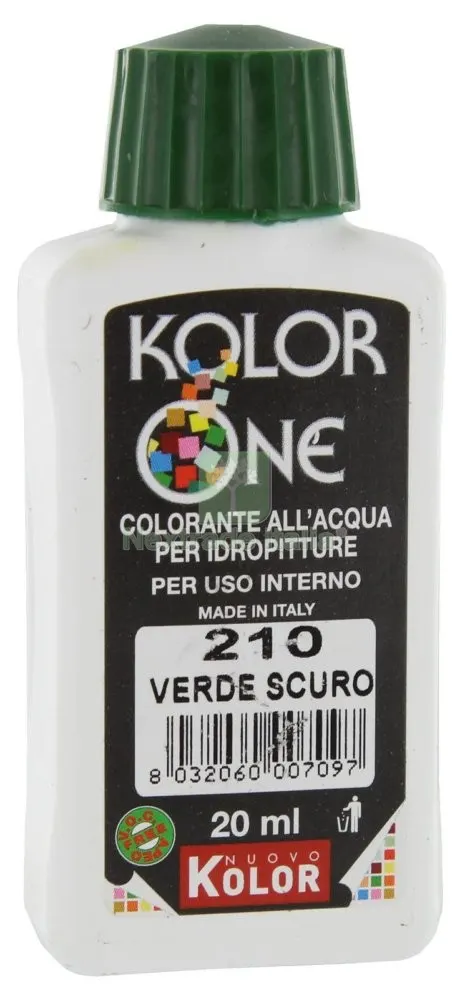 12PZ COLOR-ANTE KOLOR ONE ML.20 N.210 VERDE SCURO — Pitture murali e idropitture — rif. FERX.27781
