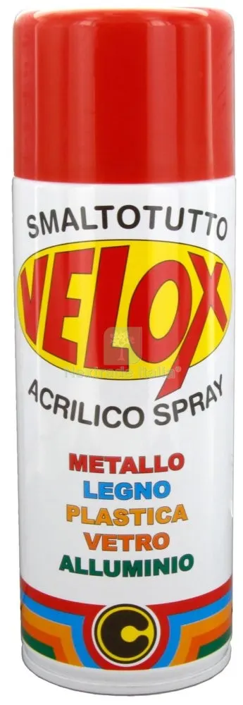 6PZ VELOX SPRAY ACRILICO ROSSO FUOCO RAL 3000 — Bombolette e vernici spray — rif. FERX.2966 6PZ VELOX SPRAY ACRILICO ROSSO FUOCO RAL 3000 — Bombolette e vernici spray — rif. FERX.2966