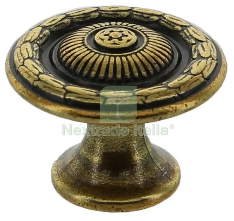 25PZ POMOLO ANTICATO ART. 24286Z MM.25 ORO VALENZA — Maniglie e pomelli — rif. FERX.32401 25PZ POMOLO ANTICATO ART. 24286Z MM.25 ORO VALENZA — Maniglie e pomelli — rif. FERX.32401