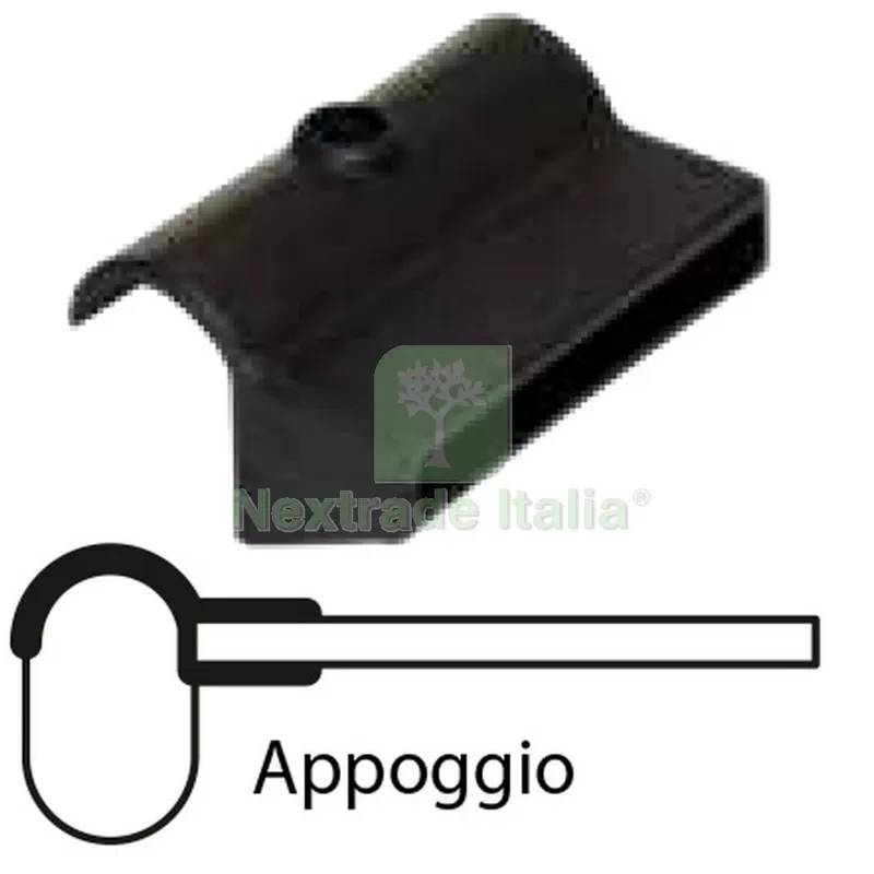 10PZ SUPPORTO AD APPOGGIO IN PVC PER ASTA ORTOPEDICA — Casalinghi e organizzazione — rif. FERX.32606 10PZ SUPPORTO AD APPOGGIO IN PVC PER ASTA ORTOPEDICA — Casalinghi e organizzazione — rif. FERX.32606