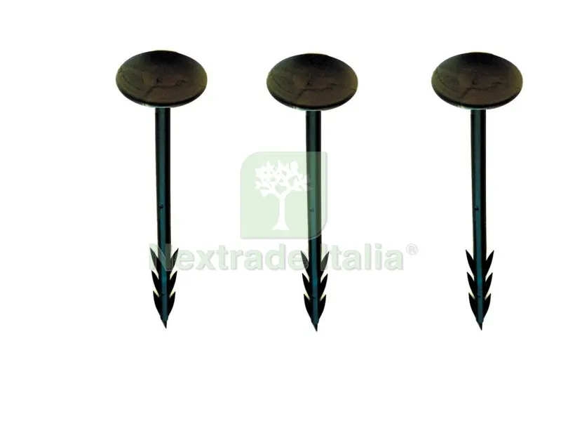20PZ PICCHETTO PLASTICA X TELI PACCIAMATURA — Protezione piante e sementi — rif. FERX.3414
