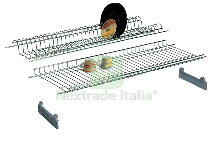 6COPPIE MENSOLE COLAPIATTI PLASTIFICATI CM. 76 CON SUPPORTI — Arredo — rif. FERX.37149
