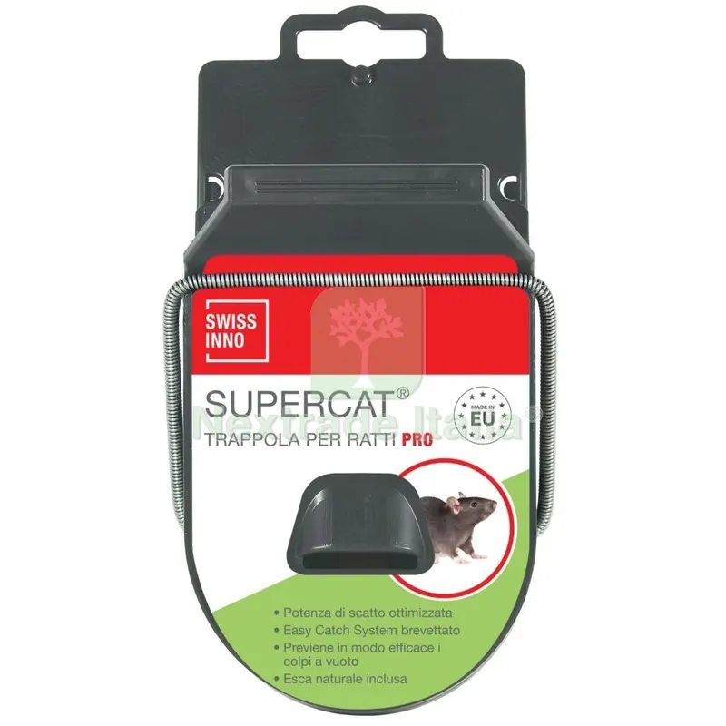 4PZ TRAPPOLA PER RATTI CON ESCA SUPERCAT PRO PZ.1 — Protezione piante e sementi — rif. FERX.3778 4PZ TRAPPOLA PER RATTI CON ESCA SUPERCAT PRO PZ.1 — Protezione piante e sementi — rif. FERX.3778