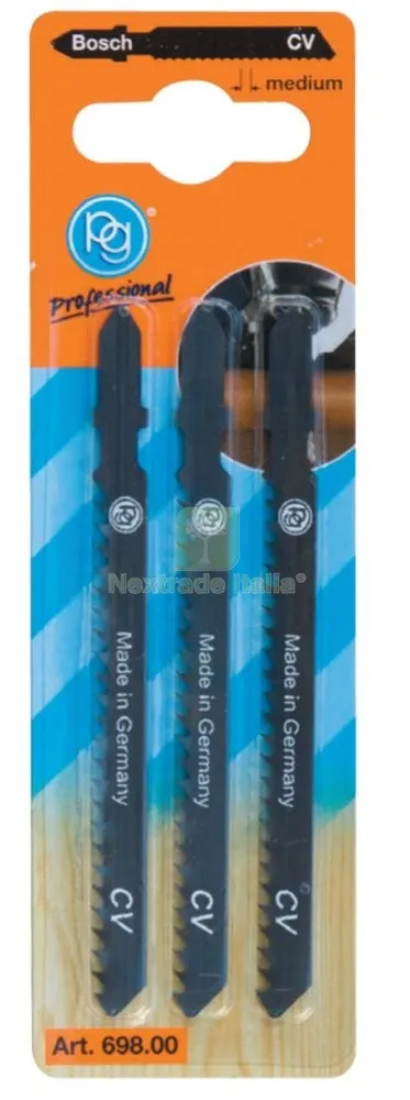 POGGI 697.00 3 LAME PER SEGHETTO BOSCH DENTI GROSSI — Misurazione e taglio manuale — rif. FERX.39094 POGGI 697.00 3 LAME PER SEGHETTO BOSCH DENTI GROSSI — Misurazione e taglio manuale — rif. FERX.39094