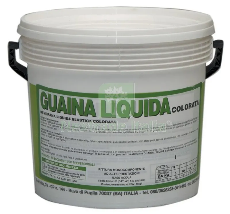 GUAINA LIQUIDA RESINOSA BIANCA KG.20 — Impermeabilizzanti e idrofughi — rif. FERX.47837 GUAINA LIQUIDA RESINOSA BIANCA KG.20 — Impermeabilizzanti e idrofughi — rif. FERX.47837