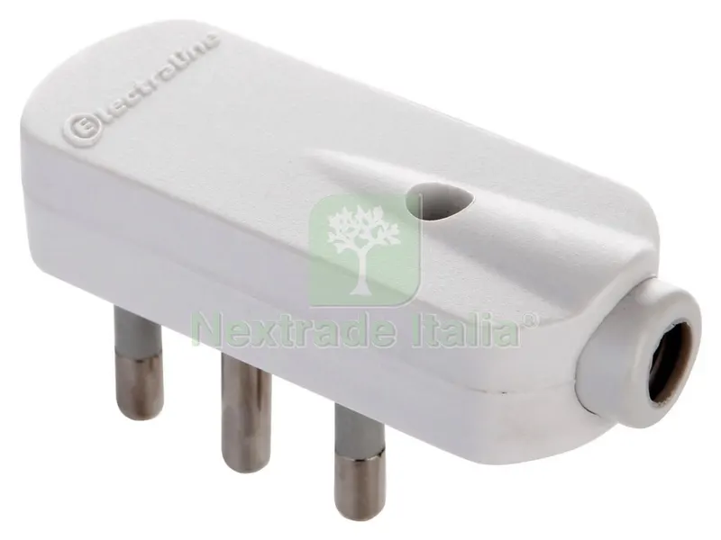 25PZ SPINA RIBASSATA 16A+T FIGURA 7 BIANCA — Interruttori e prese — rif. FERX.485 25PZ SPINA RIBASSATA 16A+T FIGURA 7 BIANCA — Interruttori e prese — rif. FERX.485