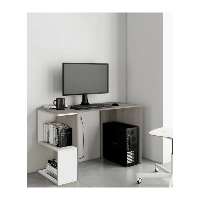 Kit Scrivania Rovere GR./BIANCO CM.117X50X73,5 — Arredo — rif. FERX.501003 Kit Scrivania Rovere GR./BIANCO CM.117X50X73,5 — Arredo — rif. FERX.501003
