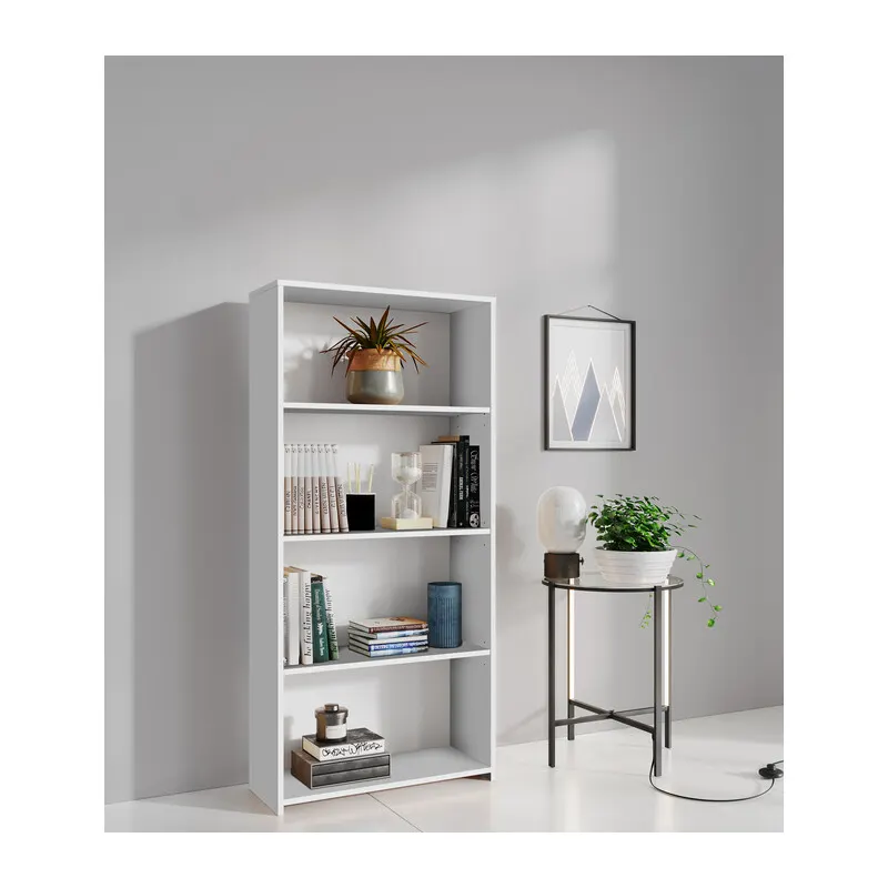 Kit Libreria 3 Ripiani Bianco CM.L65XH138XD25 — Arredo — rif. FERX.501016 Kit Libreria 3 Ripiani Bianco CM.L65XH138XD25 — Arredo — rif. FERX.501016