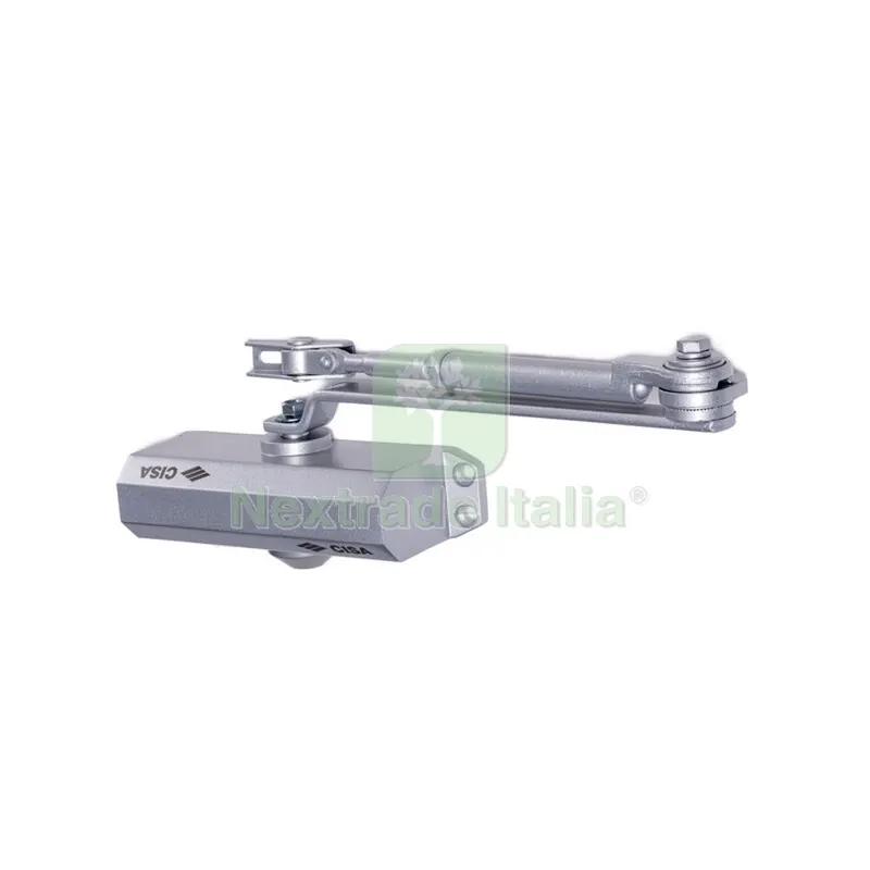 CISA ART. 60461 CHIUDIPORTA C-ARRESTO ARGENTO — Ferramenta porte e finestre — rif. FERX.501451 CISA ART. 60461 CHIUDIPORTA C-ARRESTO ARGENTO — Ferramenta porte e finestre — rif. FERX.501451