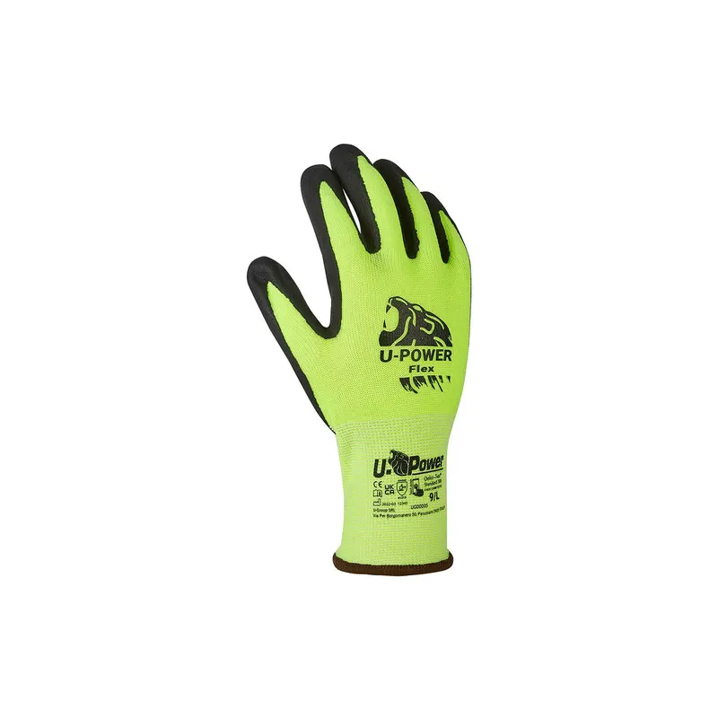 12PAIA U-Power Guanti Flex Giallo Taglia 9 — Guanti da lavoro — rif. FERX.501502