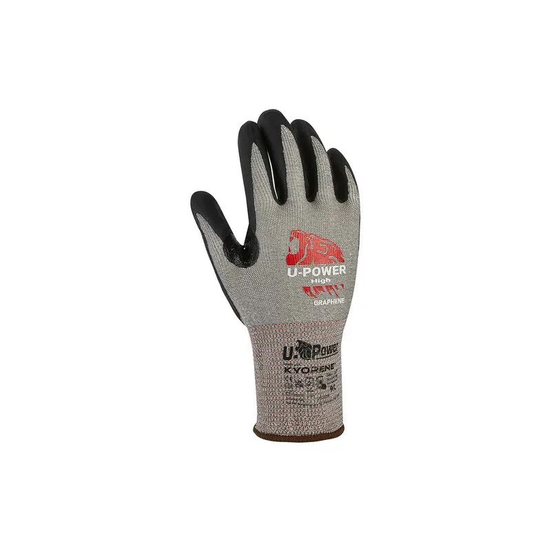 12PAIA U-Power Guanti High Grigio Nero Taglia 9 — Guanti da lavoro — rif. FERX.501514