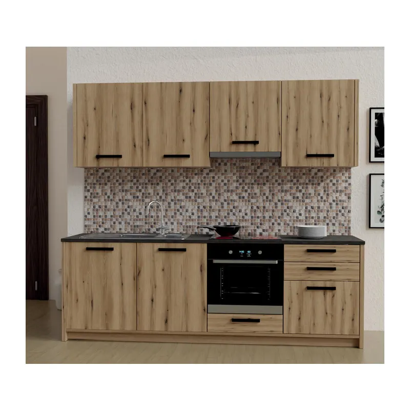 Cucina Chef 240X217 Ardesia Rovere con TOP NON Forato — Arredo — rif. FERX.502213 Cucina Chef 240X217 Ardesia Rovere con TOP NON Forato — Arredo — rif. FERX.502213