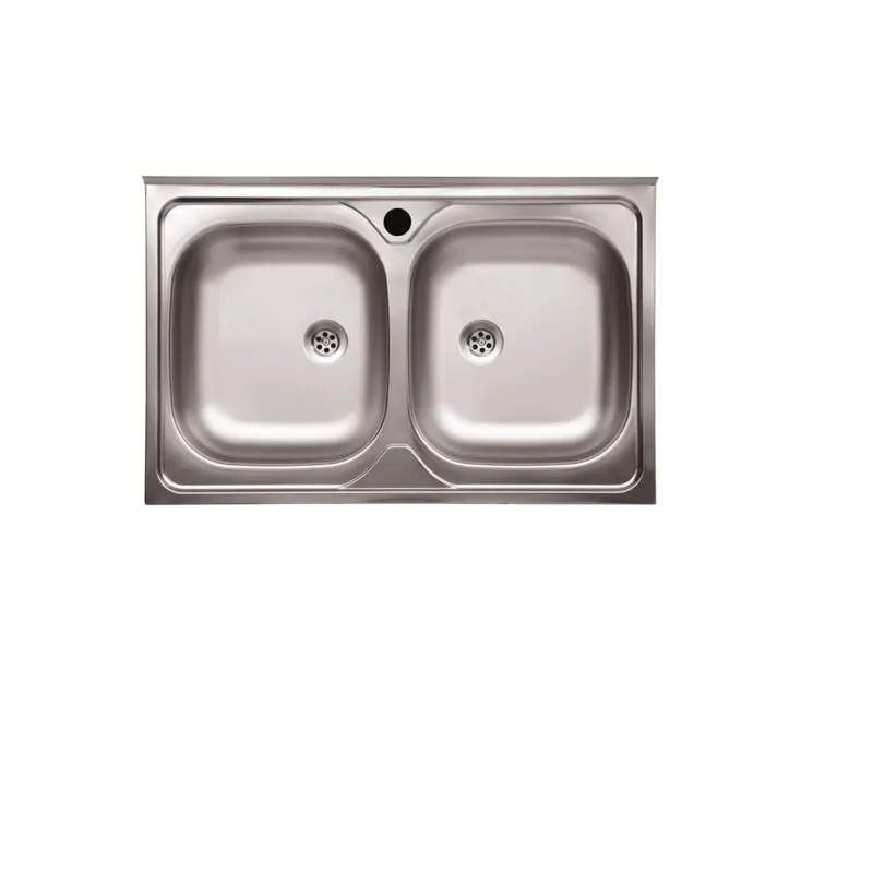 Lavello Inox 2 Vasche Senza Gocciolatoio 80 CM — Sanitari e ceramiche — rif. FERX.502328 Lavello Inox 2 Vasche Senza Gocciolatoio 80 CM — Sanitari e ceramiche — rif. FERX.502328