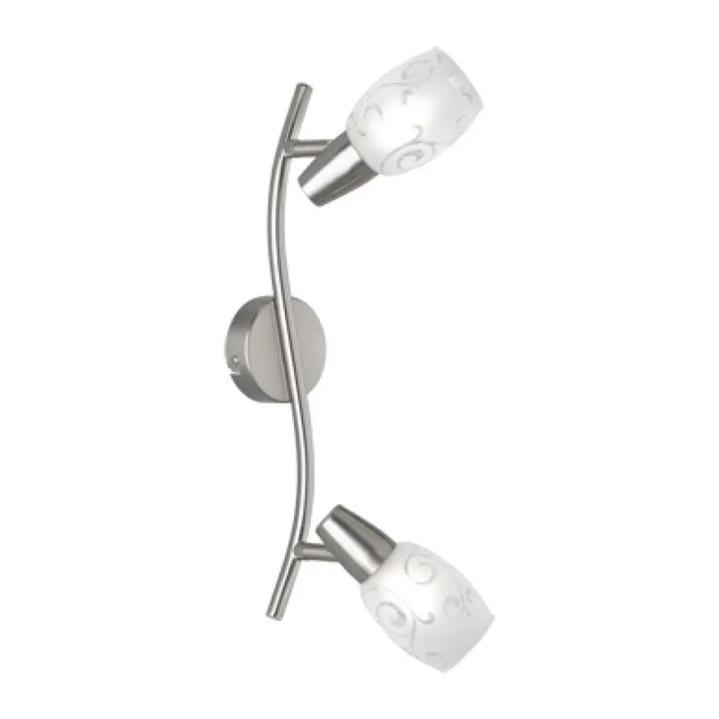 Barra 2 Faretti Colmar E14 Vetro Satinato — Illuminazione — rif. FERX.502422
