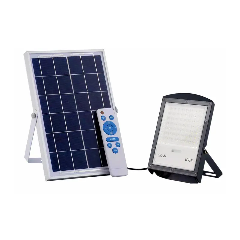 Proiettore LED 50 W con Pannello Solare — Illuminazione — rif. FERX.502446 Proiettore LED 50 W con Pannello Solare — Illuminazione — rif. FERX.502446