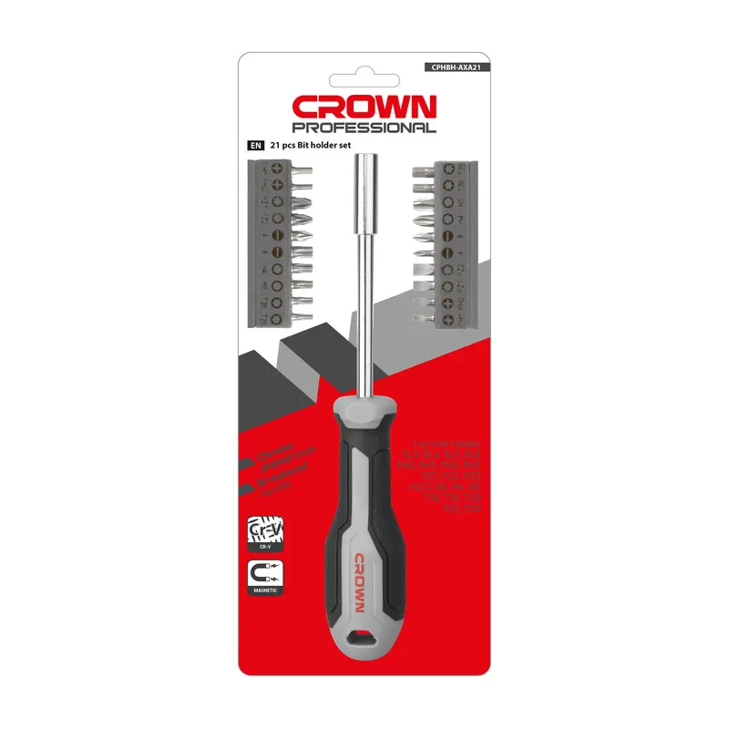 12PZ Crown Set 21 PZ Cacciaviti a Inserti CPHBH- AXA21 — Cacciaviti e giraviti — rif. FERX.502719 12PZ Crown Set 21 PZ Cacciaviti a Inserti CPHBH- AXA21 — Cacciaviti e giraviti — rif. FERX.502719