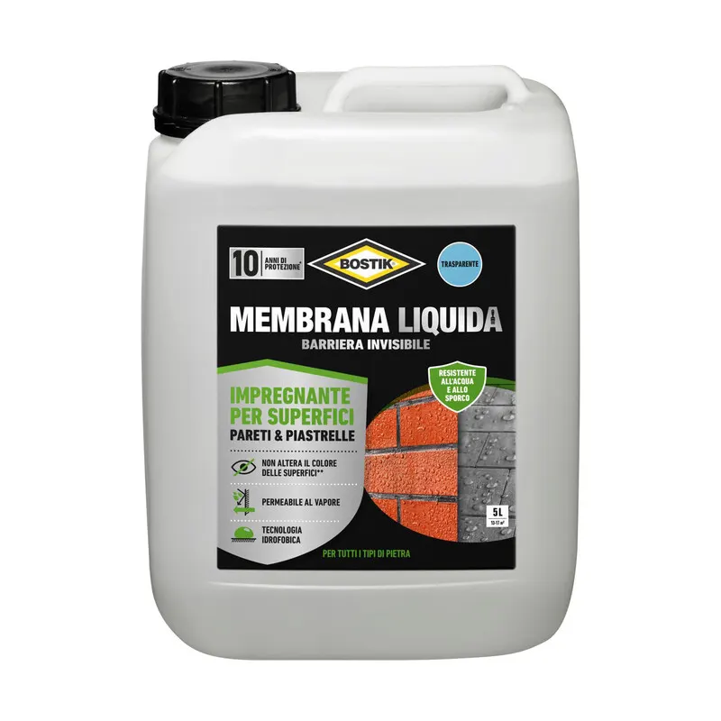 Bostik Membrana Liquida Barriera Invis. 5 L Trasp. — Adesivi e sigillanti — rif. FERX.502846 Bostik Membrana Liquida Barriera Invis. 5 L Trasp. — Adesivi e sigillanti — rif. FERX.502846