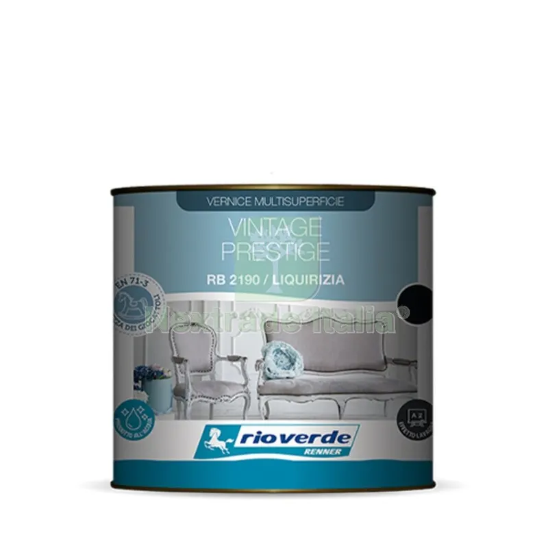 RIOVERDE RB2190 VERNIVE VINTAGE 0,500 L LIQUIRIZIA — Vernici e smalti — rif. FERX.502875 RIOVERDE RB2190 VERNIVE VINTAGE 0,500 L LIQUIRIZIA — Vernici e smalti — rif. FERX.502875