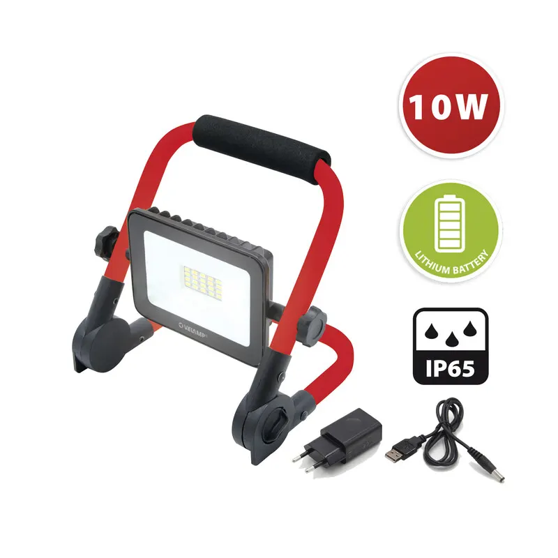 Proiettore LED 10W 600LM Ricaricabile con Supporto — Illuminazione — rif. FERX.503608 Proiettore LED 10W 600LM Ricaricabile con Supporto — Illuminazione — rif. FERX.503608