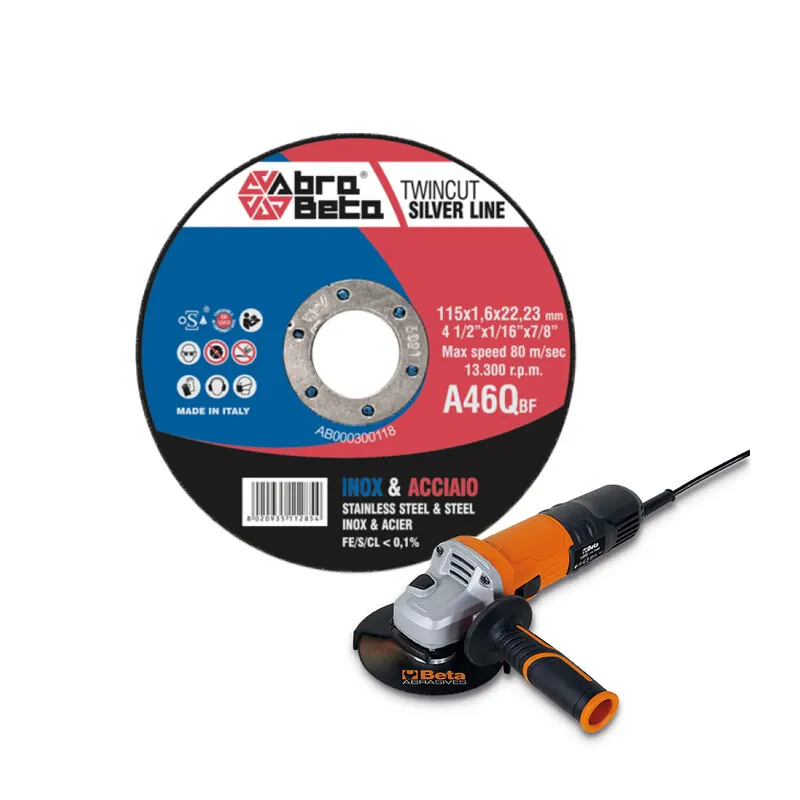 Abrabeta 300 Minidischi per Ferro 115X1,0 + Smerigliatrice — Smerigliatrici e seghe — rif. FERX.503944 Abrabeta 300 Minidischi per Ferro 115X1,0 + Smerigliatrice — Smerigliatrici e seghe — rif. FERX.503944