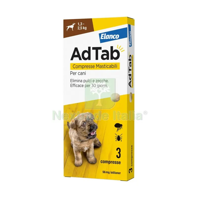 ADTAB COMPRESSE MASTICABILI PER CANI 1,3 - 2,5 KG — Cani — rif. FERX.504362