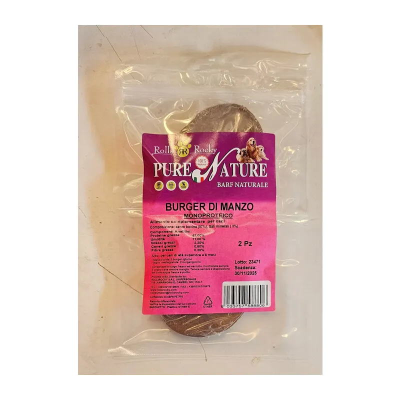 10PZ Burger Peteataly Monoproteico 100 G Manzo — Cucina e coltelleria — rif. FERX.504480