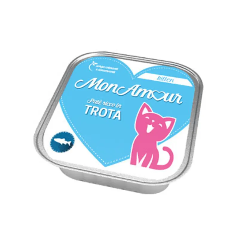 34PZ Cibo Gatto Monamour 100 G Kitten Pate Trota NEW — Gatti — rif. FERX.504636 34PZ Cibo Gatto Monamour 100 G Kitten Pate Trota NEW — Gatti — rif. FERX.504636