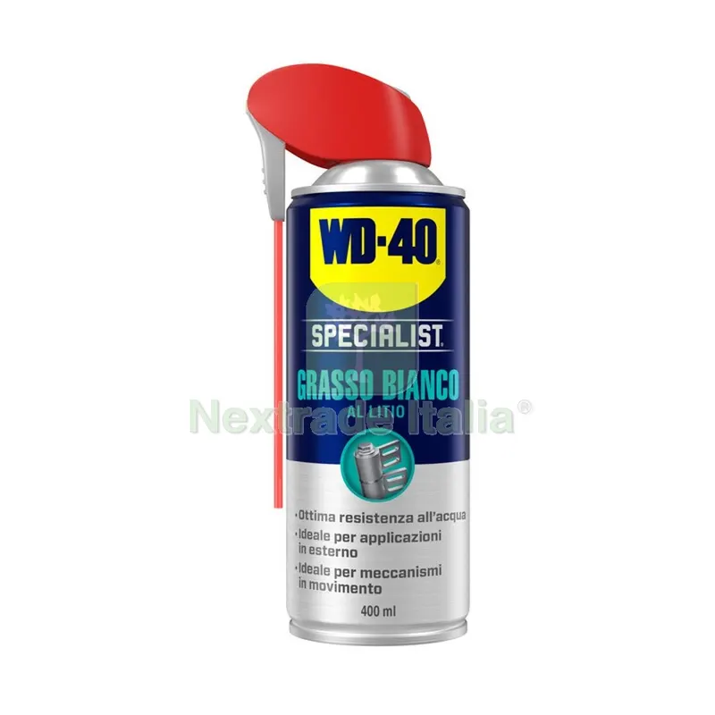 WD-40 SPECIALIST GRASSO BIANCO LITIO 400 ML — Lubrificanti e oli — rif. FERX.504650 WD-40 SPECIALIST GRASSO BIANCO LITIO 400 ML — Lubrificanti e oli — rif. FERX.504650