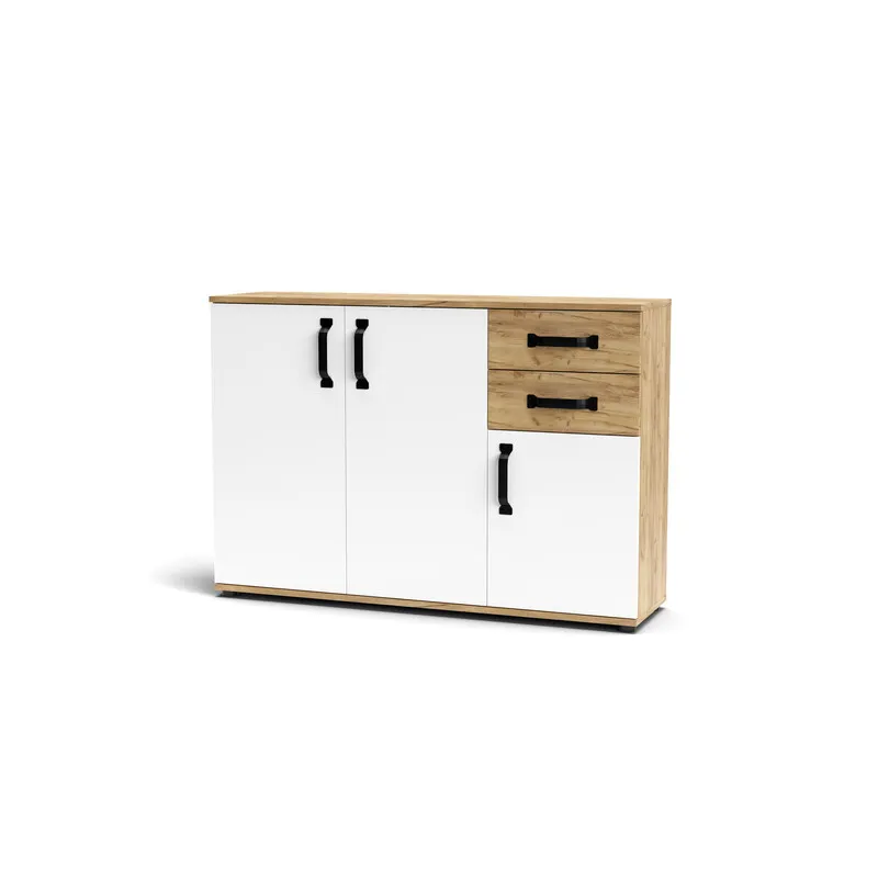 Mobile Mosso 3A+2C O4 CM 120X32X83 Rovere Gold/BIA — Arredo — rif. FERX.505601 Mobile Mosso 3A+2C O4 CM 120X32X83 Rovere Gold/BIA — Arredo — rif. FERX.505601