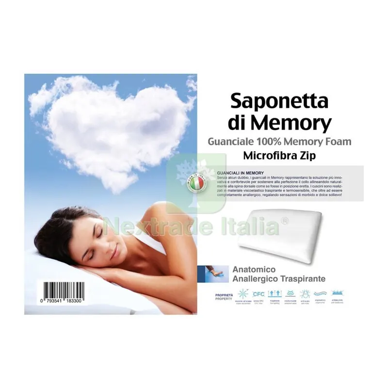 GUANCIALE MEMORY FOAM SAPONETTA H.13 — Reti e recinzioni — rif. FERX.506074 GUANCIALE MEMORY FOAM SAPONETTA H.13 — Reti e recinzioni — rif. FERX.506074