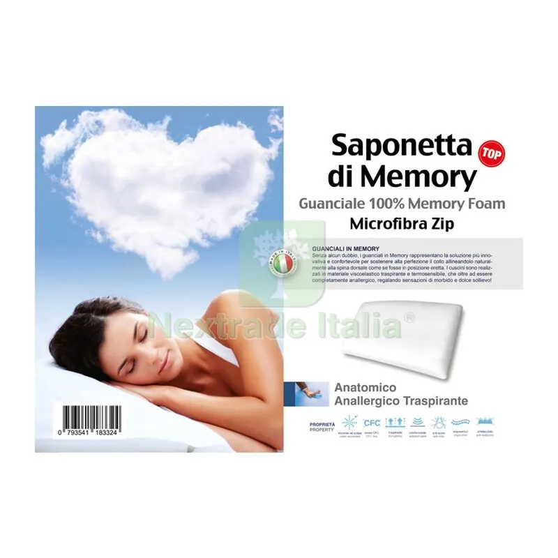 GUANCIALE MEMORY FOAM SAPONETTA H.15 — Reti e recinzioni — rif. FERX.506076