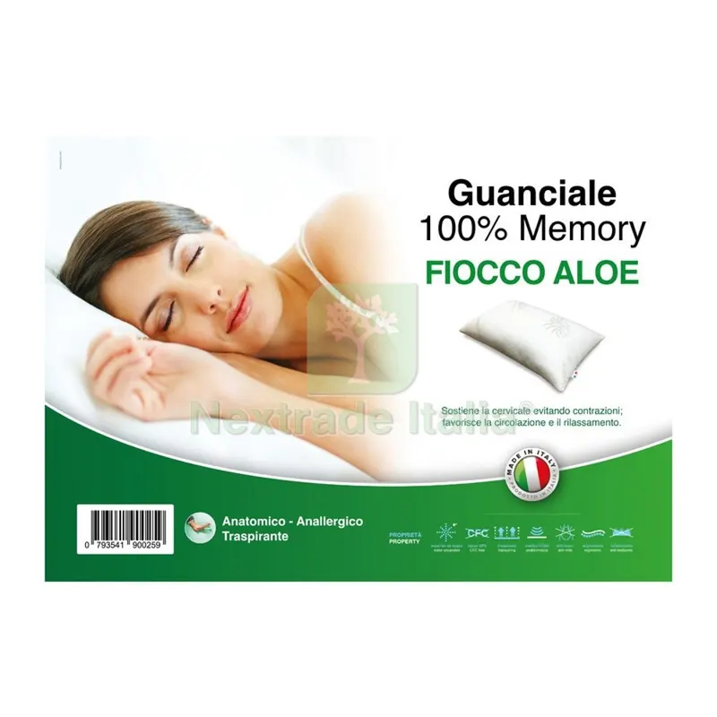 GUANCIALE FIOCCO DI MEMORY ALOE — Casalinghi e organizzazione — rif. FERX.506079