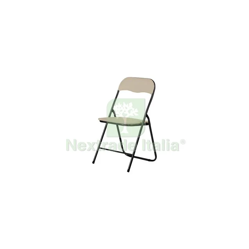 6PZ SEDIA PIEGHEVOLE POLO NERO/SABBIA — Arredo — rif. FERX.506229 6PZ SEDIA PIEGHEVOLE POLO NERO/SABBIA — Arredo — rif. FERX.506229