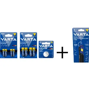 Varta Kit 90 Batt. Longlife Power +TORCIA Omag — Illuminazione — rif. FERX.506690