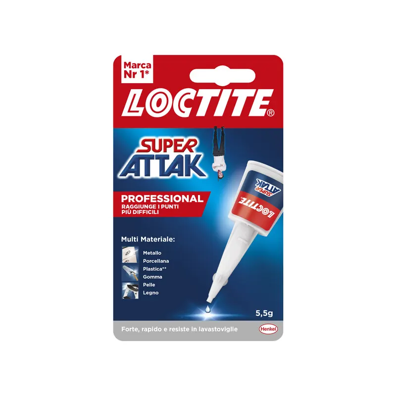 Adesivo Super Attak Professional 5,5G 24 PZ+2 Omaggio — Adesivi e sigillanti — rif. FERX.506946 Adesivo Super Attak Professional 5,5G 24 PZ+2 Omaggio — Adesivi e sigillanti — rif. FERX.506946