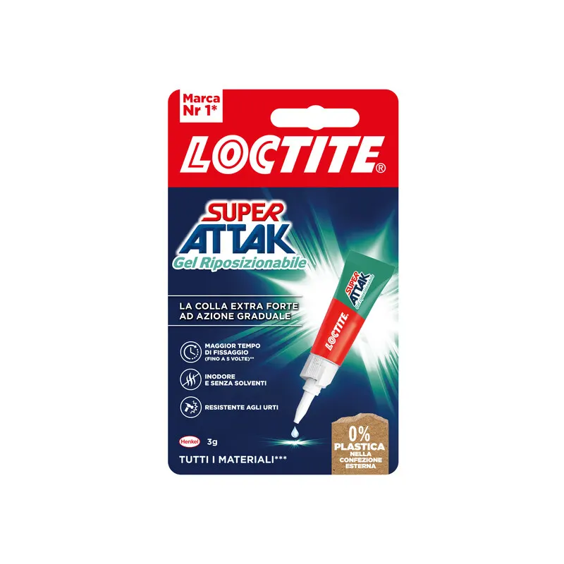 72PZ Adesivo Super Attak GEL Riposiz. 3 G PALBOX72PZ — Adesivi e sigillanti — rif. FERX.507372 72PZ Adesivo Super Attak GEL Riposiz. 3 G PALBOX72PZ — Adesivi e sigillanti — rif. FERX.507372