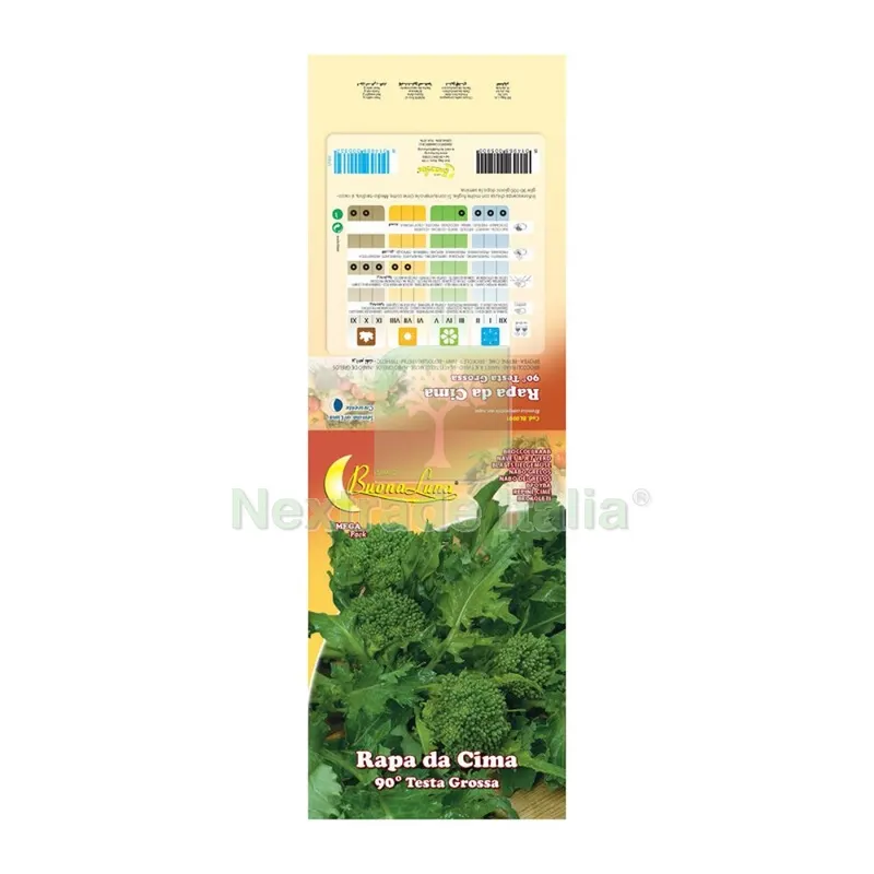10PZ SEMI ORTO CIMA DI RAPA NOVANTINA — Protezione piante e sementi — rif. FERX.508058 10PZ SEMI ORTO CIMA DI RAPA NOVANTINA — Protezione piante e sementi — rif. FERX.508058