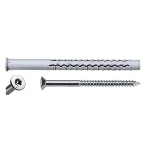 50PZ C TASSELLO NYLON PROLUNGATO CLXRL-S 8X100 C/VITE TORX — Tasselli e ancoraggi — rif. FERX.511853
