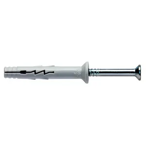 100PZ C Tassello Nylon a Battuta Cltn-S 8X 60 C/Vite — Tasselli e ancoraggi — rif. FERX.511874 100PZ C Tassello Nylon a Battuta Cltn-S 8X 60 C/Vite — Tasselli e ancoraggi — rif. FERX.511874