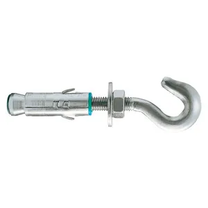 25PZ C Tassello Ancorante Acciaio Cllm-G 14X50 C/Gancio — rif. FERX.511942