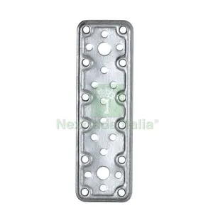 50PZ C PIASTRA DIRITTA ACCIAIO ZINCATO 50X80 MM — Arredo — rif. FERX.514125 50PZ C PIASTRA DIRITTA ACCIAIO ZINCATO 50X80 MM — Arredo — rif. FERX.514125