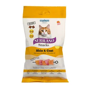 12PZ Serrano Snack Gatto 50G Skincoat Salm/Tonno — rif. FERX.514921 12PZ Serrano Snack Gatto 50G Skincoat Salm/Tonno — rif. FERX.514921