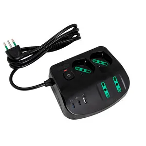 FME 40891 Multipresa da Tavolo 4P+3P USB A-B-C NER — rif. FERX.515776 FME 40891 Multipresa da Tavolo 4P+3P USB A-B-C NER — rif. FERX.515776