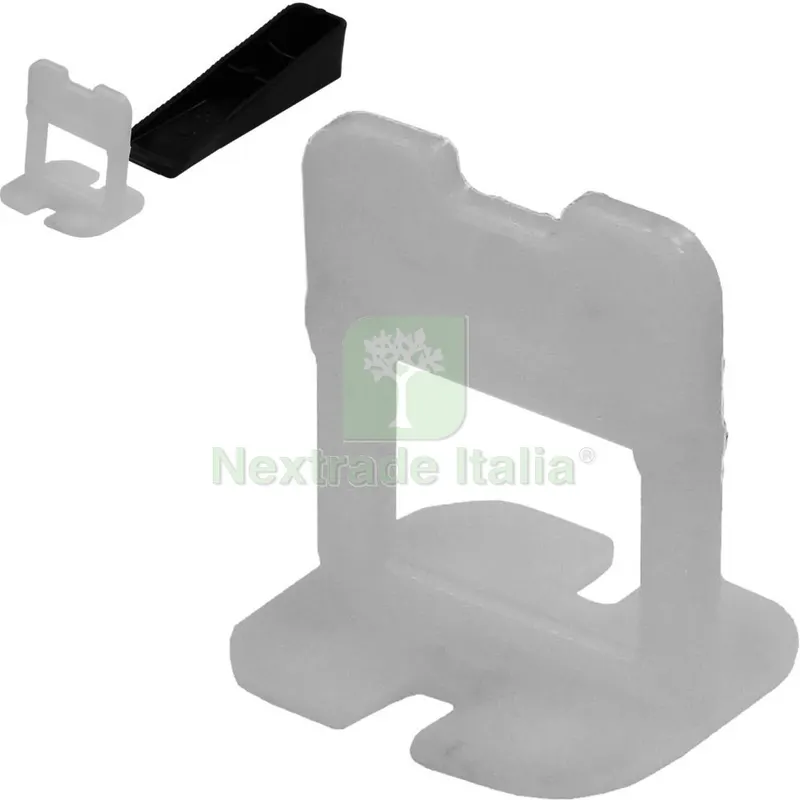 LIVELLATORE DISTANZISTORE MAXI SUPER SOLO TIRANTE 2 MM BIANCO PZ.250 — Misurazione e taglio manuale — rif. FERX.52