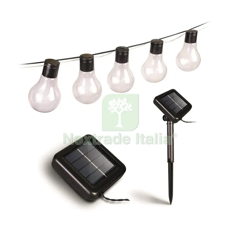 CATENA LUMINOSA SOLARE 10 LUCI MT.5 — Tempo libero outdoor — rif. FERX.551740 CATENA LUMINOSA SOLARE 10 LUCI MT.5 — Tempo libero outdoor — rif. FERX.551740